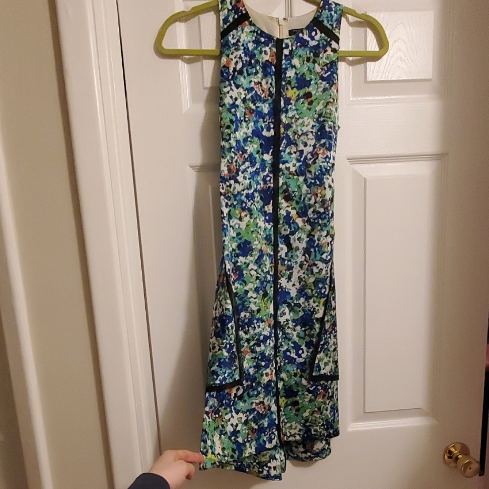Floral Ann Taylor dress with tie back